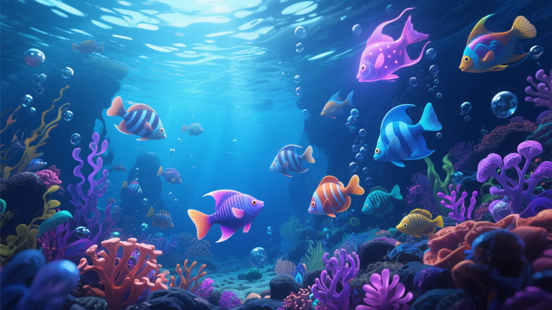 深海捕鱼场景
